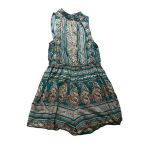 Angie neck cuff printed romper